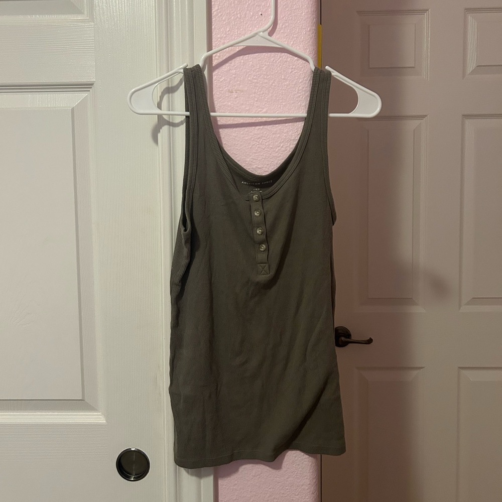 AMERICAN EAGLE GREEN TANK TOP